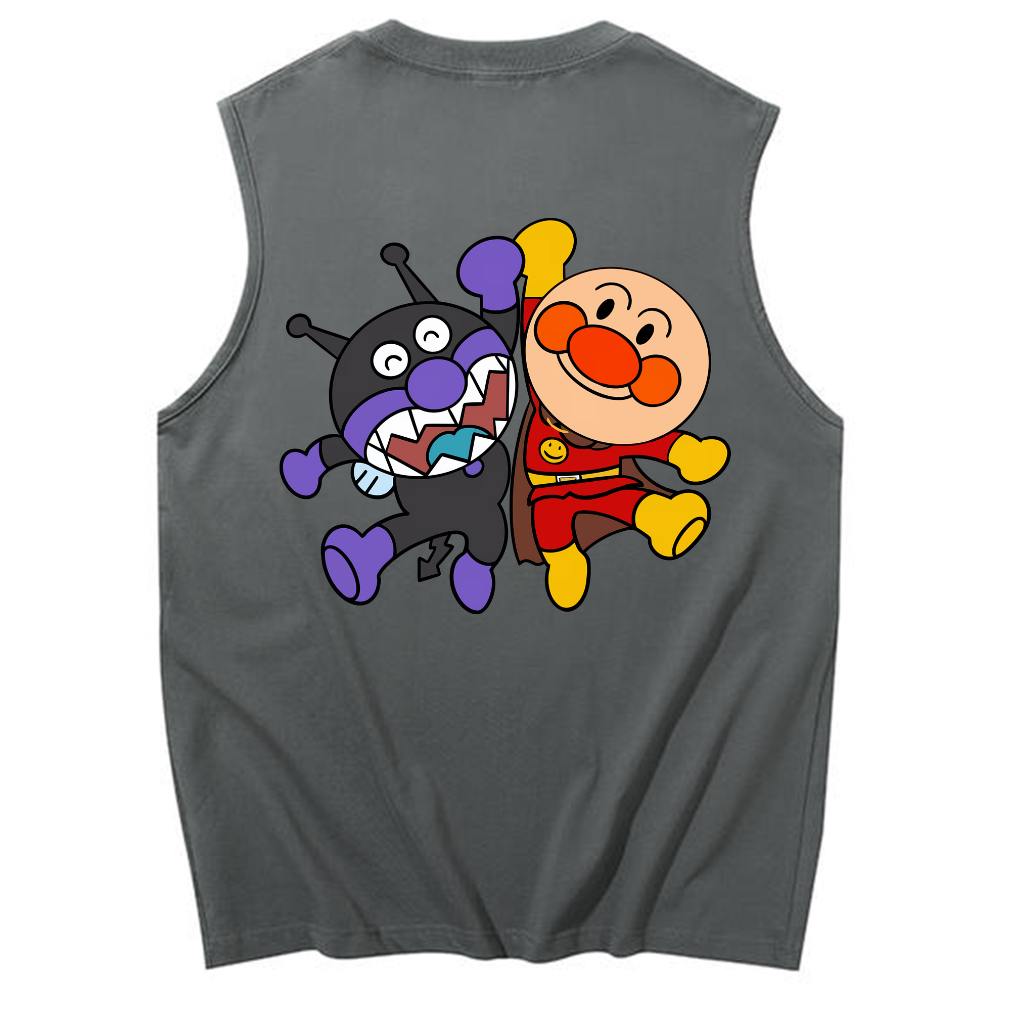 （画像用） アンパンマン Anpanman コットン100％タンクトップ（背面プリント）